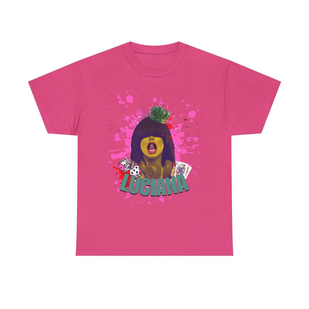 Luciana Graphic Unisex Heavy Cotton Tee - Fun and Playful Design