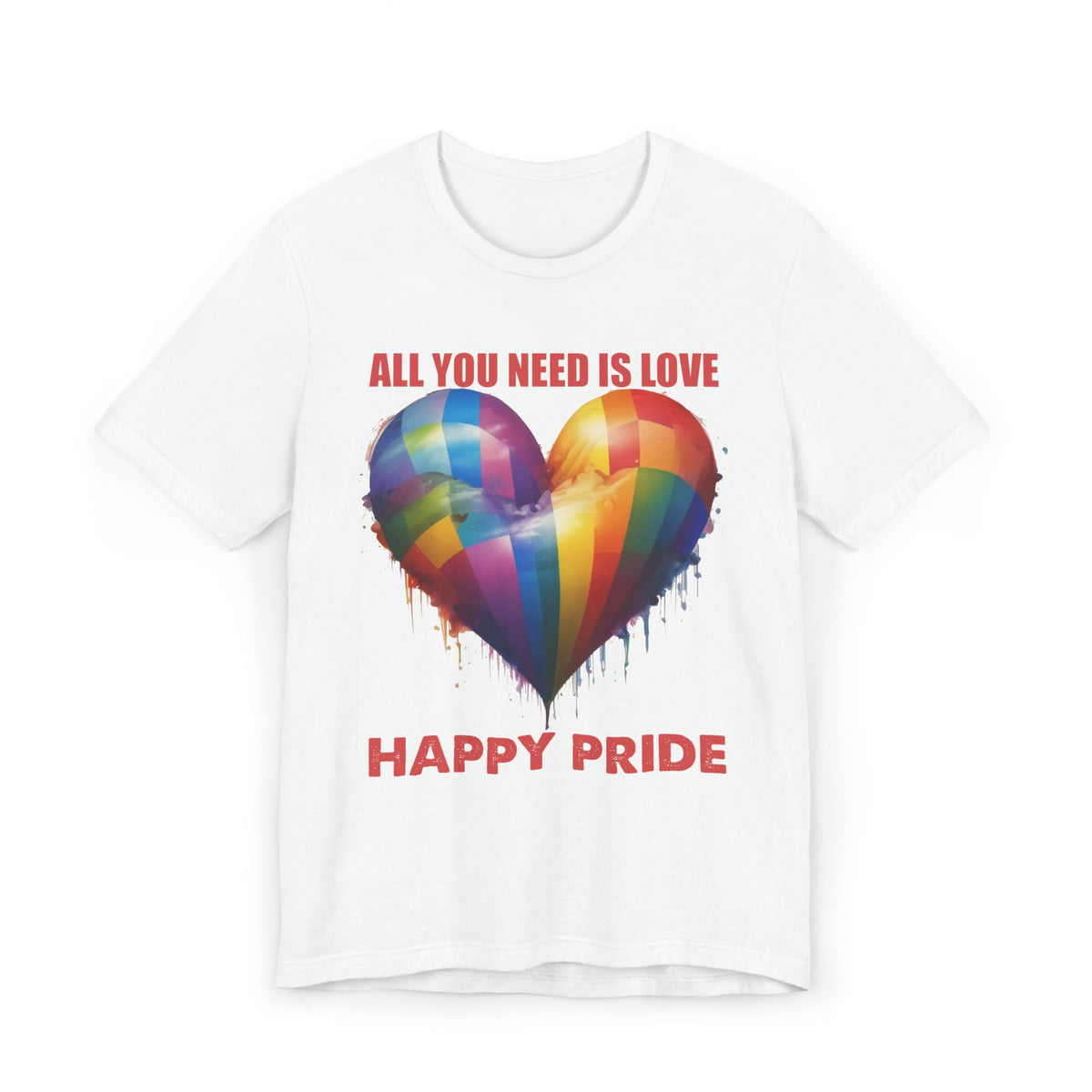 ALL YOU NEED IS LOVE -PRIDE T Shirt -  Collab with 1969.Riot - Super Lightweight, Soft Cotton Tee To Wear With Pride -