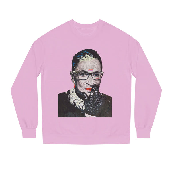 Ruth Bader Ginsberg -   I Am Supreme -  Unisex Premium Crewneck Sweatshirt, Fan Art T Shirt, Streetwear, Supreme, Empowering, Trailblazer, Inspiring RBG Tribute Art, Contemporary Icon. Legend.
