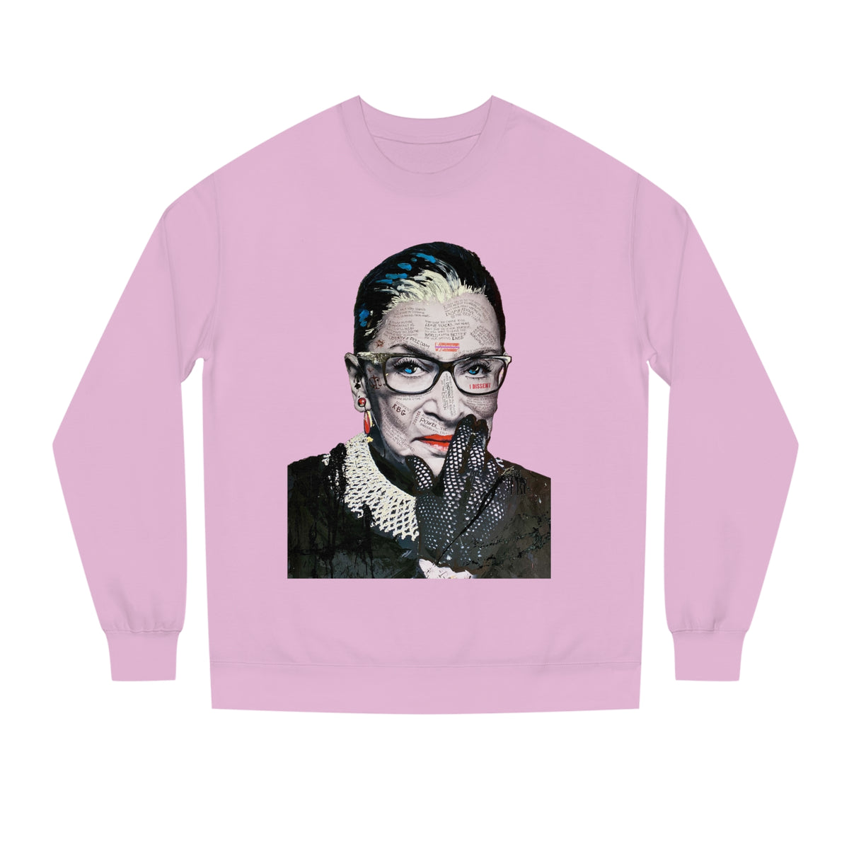 Ruth Bader Ginsberg -   I Am Supreme -  Unisex Premium Crewneck Sweatshirt, Fan Art T Shirt, Streetwear, Supreme, Empowering, Trailblazer, Inspiring RBG Tribute Art, Contemporary Icon. Legend.