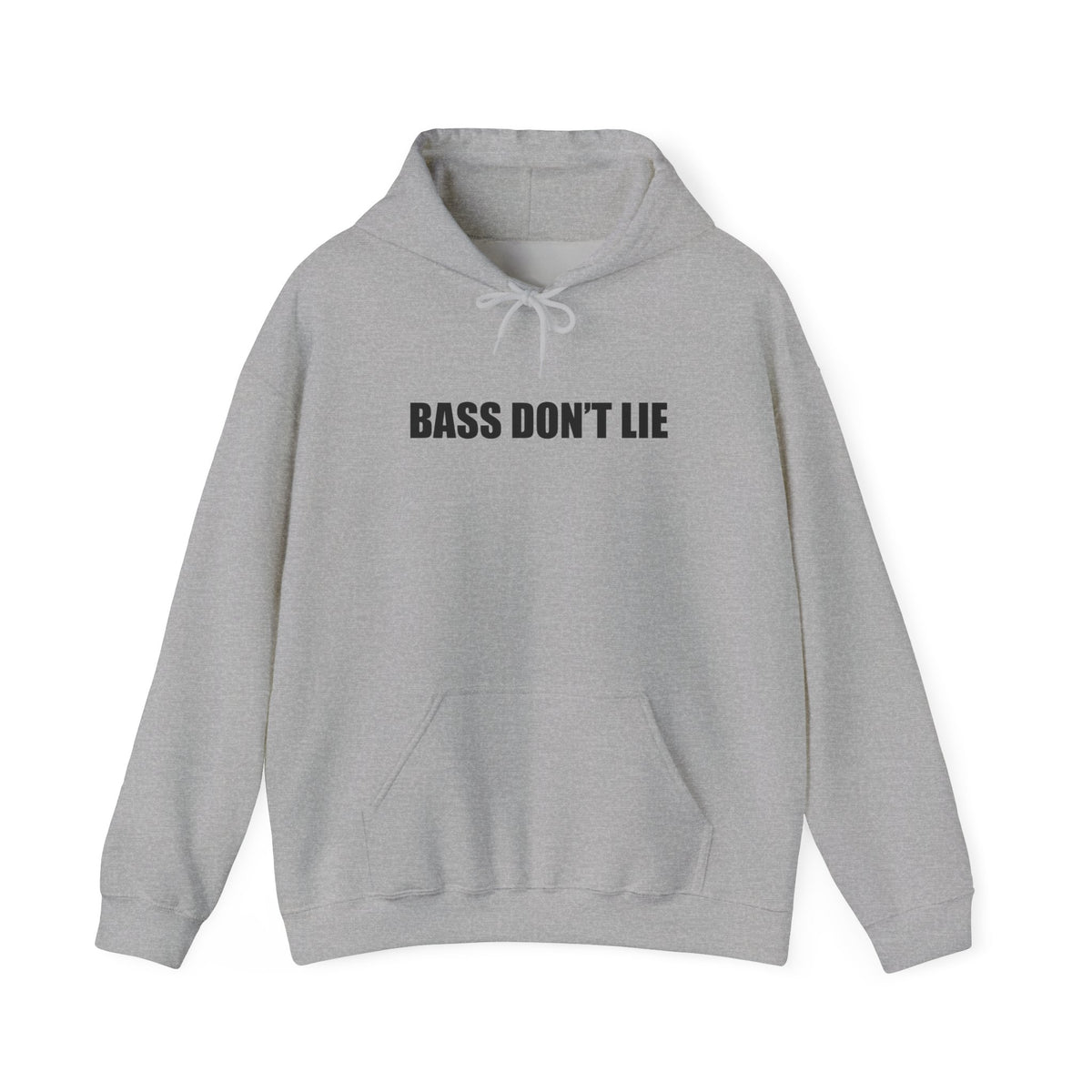 Bass Don't Lie - Unisex Heavy Blend™ Sweatshirt Hooded, Dance Music, Pop Culture, Classic, Unique text, Slogan