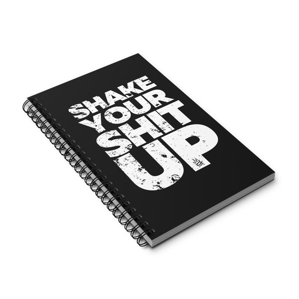 Motivational Spiral Journal - "Shake Your Shit Up"