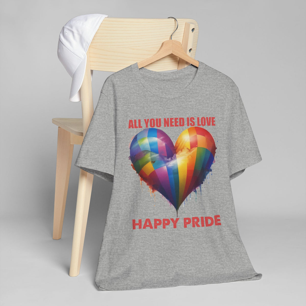 ALL YOU NEED IS LOVE -PRIDE T Shirt -  Collab with 1969.Riot - Super Lightweight, Soft Cotton Tee To Wear With Pride -