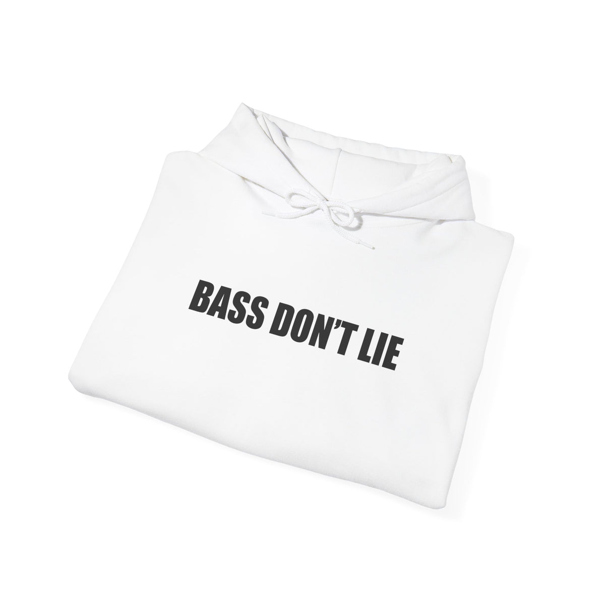 Bass Don't Lie - Unisex Heavy Blend™ Sweatshirt Hooded, Dance Music, Pop Culture, Classic, Unique text, Slogan