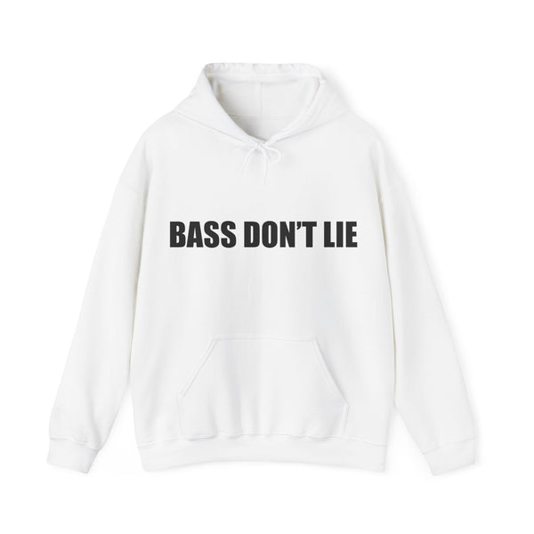Bass Don't Lie - Unisex Heavy Blend™ Sweatshirt Hooded, Dance Music, Pop Culture, Classic, Unique text, Slogan