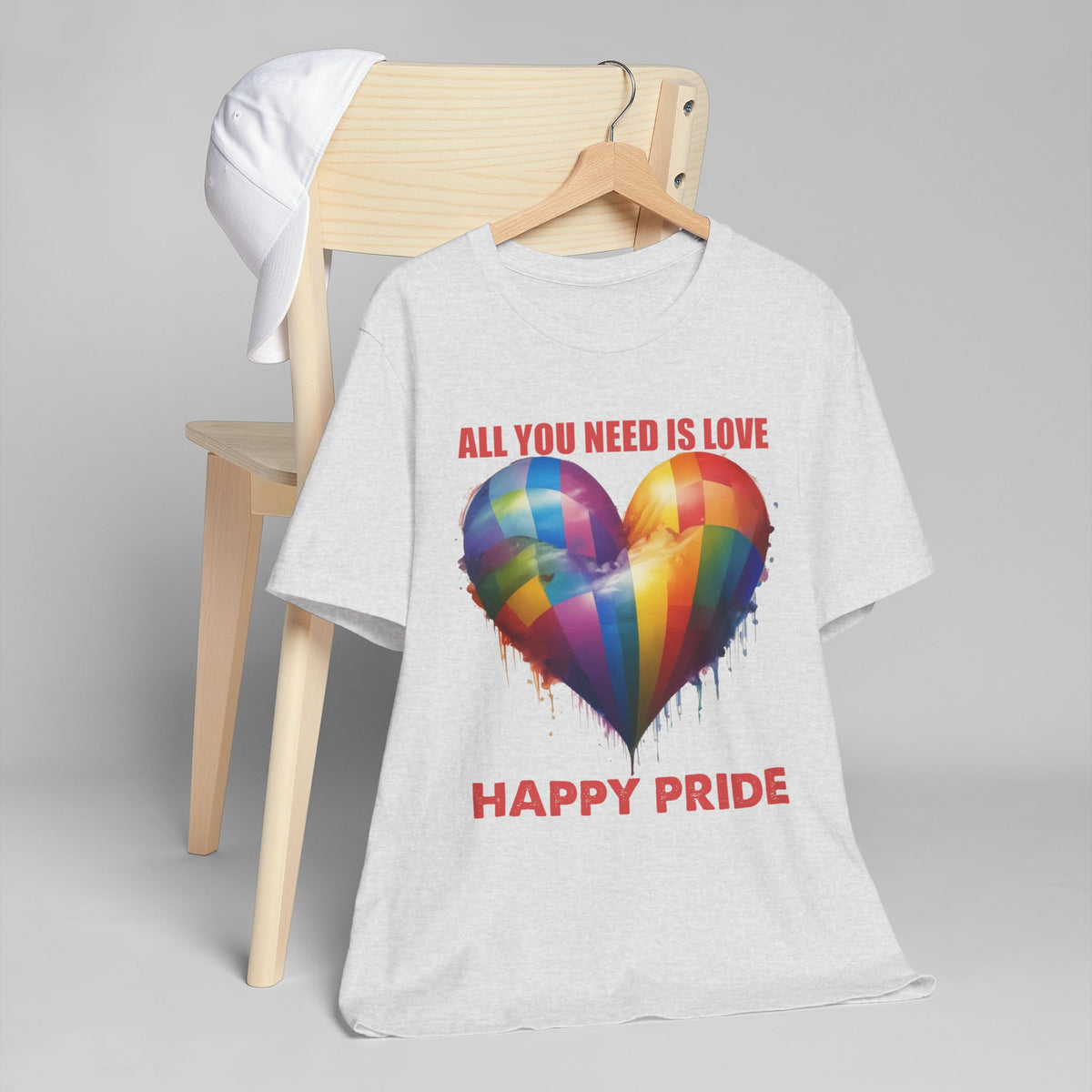 ALL YOU NEED IS LOVE -PRIDE T Shirt -  Collab with 1969.Riot - Super Lightweight, Soft Cotton Tee To Wear With Pride -