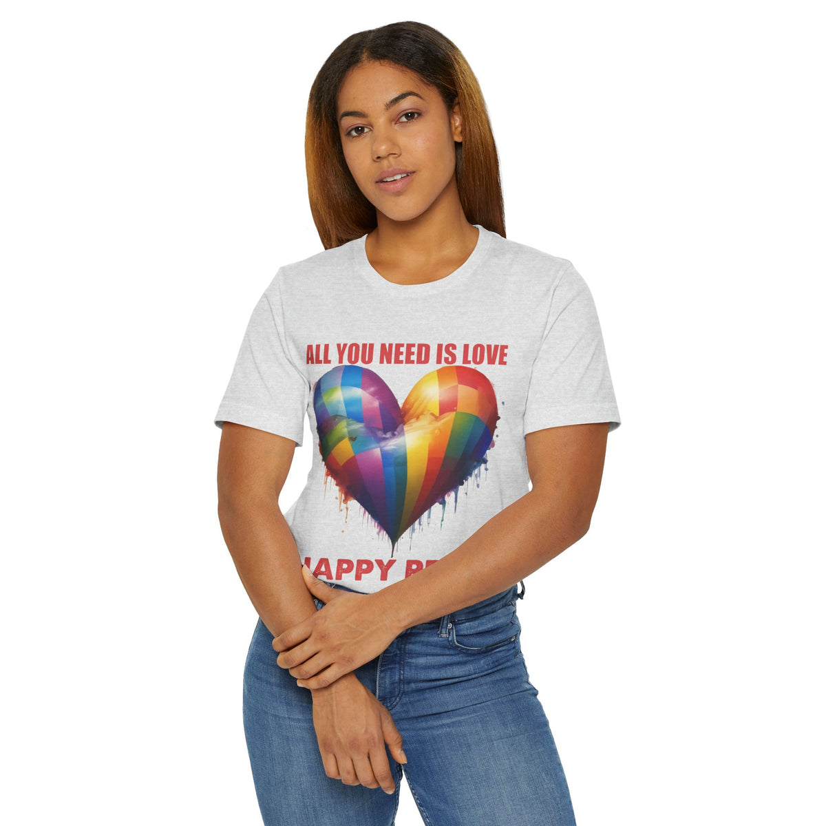 ALL YOU NEED IS LOVE -PRIDE T Shirt -  Collab with 1969.Riot - Super Lightweight, Soft Cotton Tee To Wear With Pride -