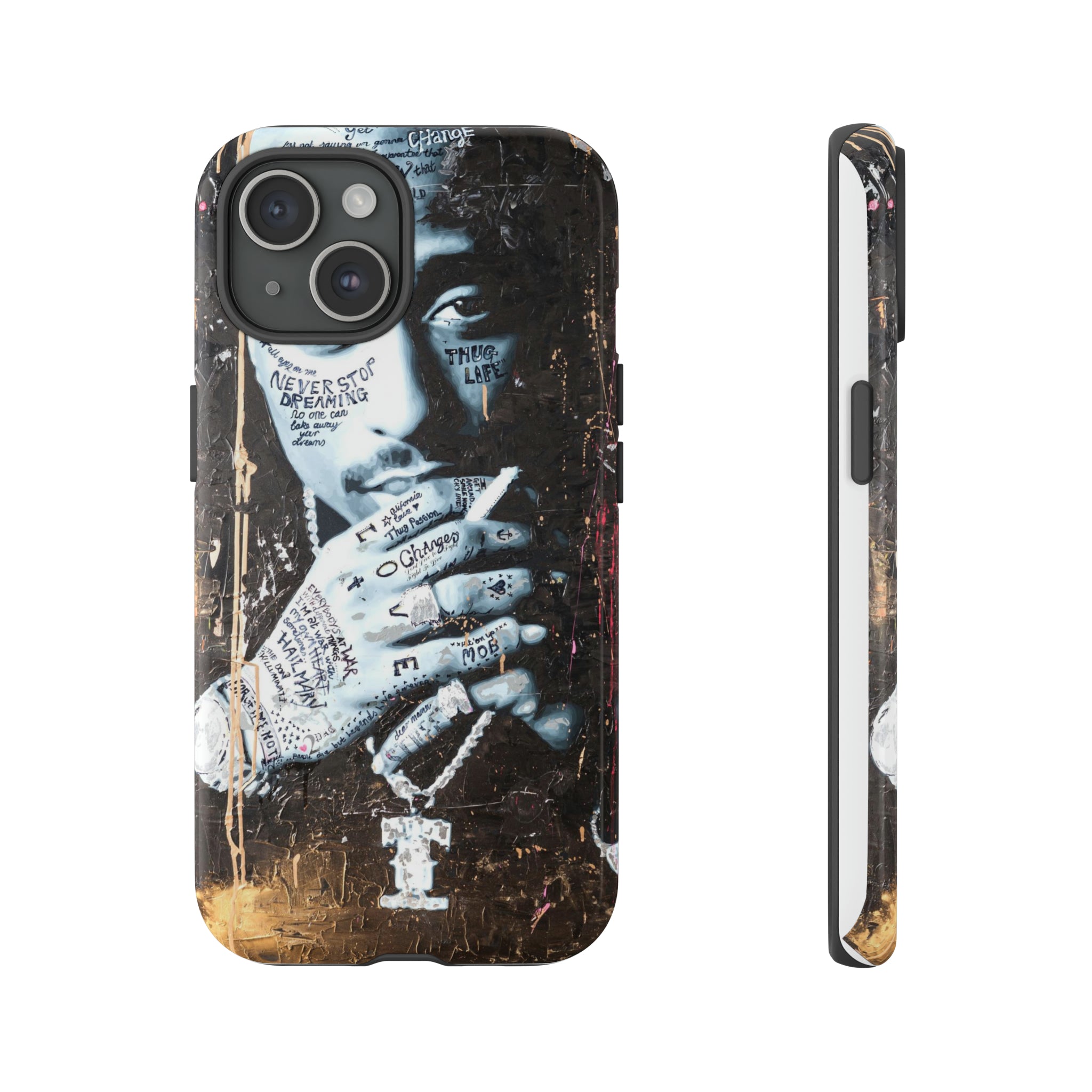 Tupac Phone Case Custom Designed Fan Art Pop Culture Hip Hop Rap Music Stylish Phone Cover