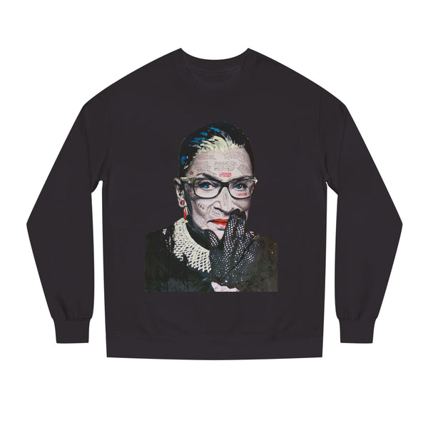 Ruth Bader Ginsberg -   I Am Supreme -  Unisex Premium Crewneck Sweatshirt, Fan Art T Shirt, Streetwear, Supreme, Empowering, Trailblazer, Inspiring RBG Tribute Art, Contemporary Icon. Legend.