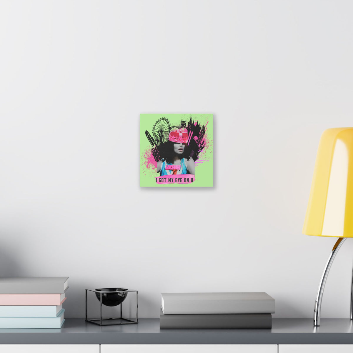 Luciana - I Got My Eye On U - Canvas Gallery Wrap, Pop Culture, Wall Art, Fan Art, Music, Electronic, EDM,  Chic Modern Wall Decor, Contemporary Icon.