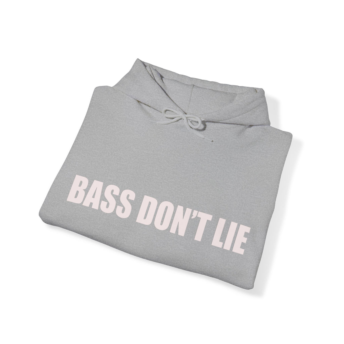 Bass Don't Lie - Unisex Heavy Blend™ Sweatshirt Hooded , Dance Music, Pop Culture, Classic, Unique Text, Slogan