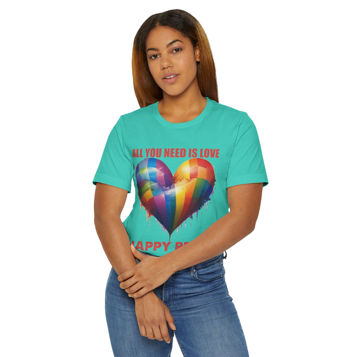 ALL YOU NEED IS LOVE -PRIDE T Shirt -  Collab with 1969.Riot - Super Lightweight, Soft Cotton Tee To Wear With Pride -