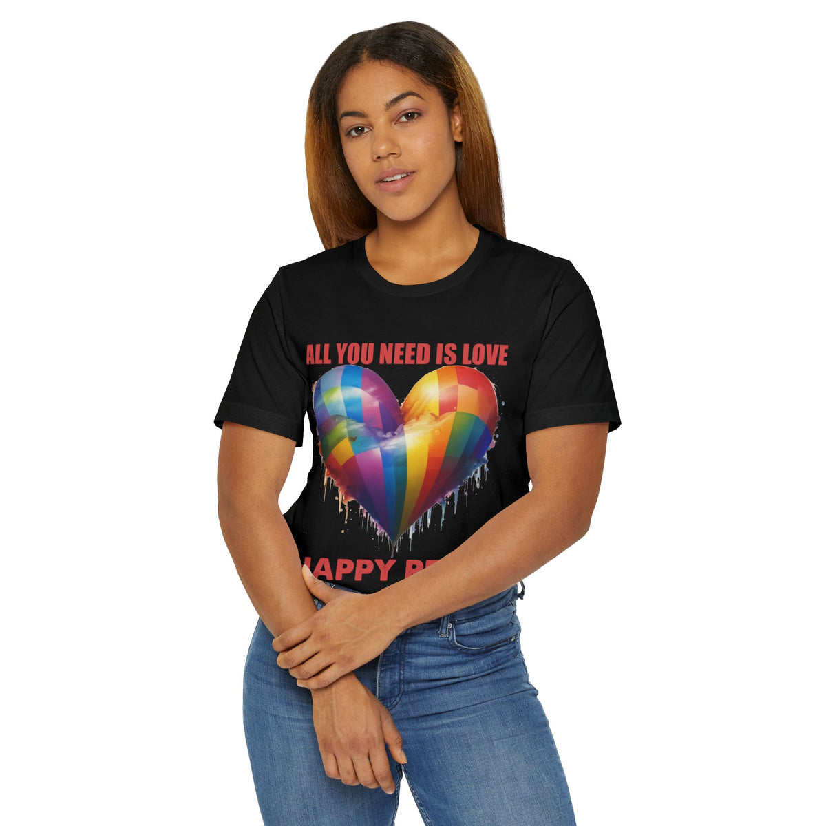 ALL YOU NEED IS LOVE -PRIDE T Shirt -  Collab with 1969.Riot - Super Lightweight, Soft Cotton Tee To Wear With Pride -