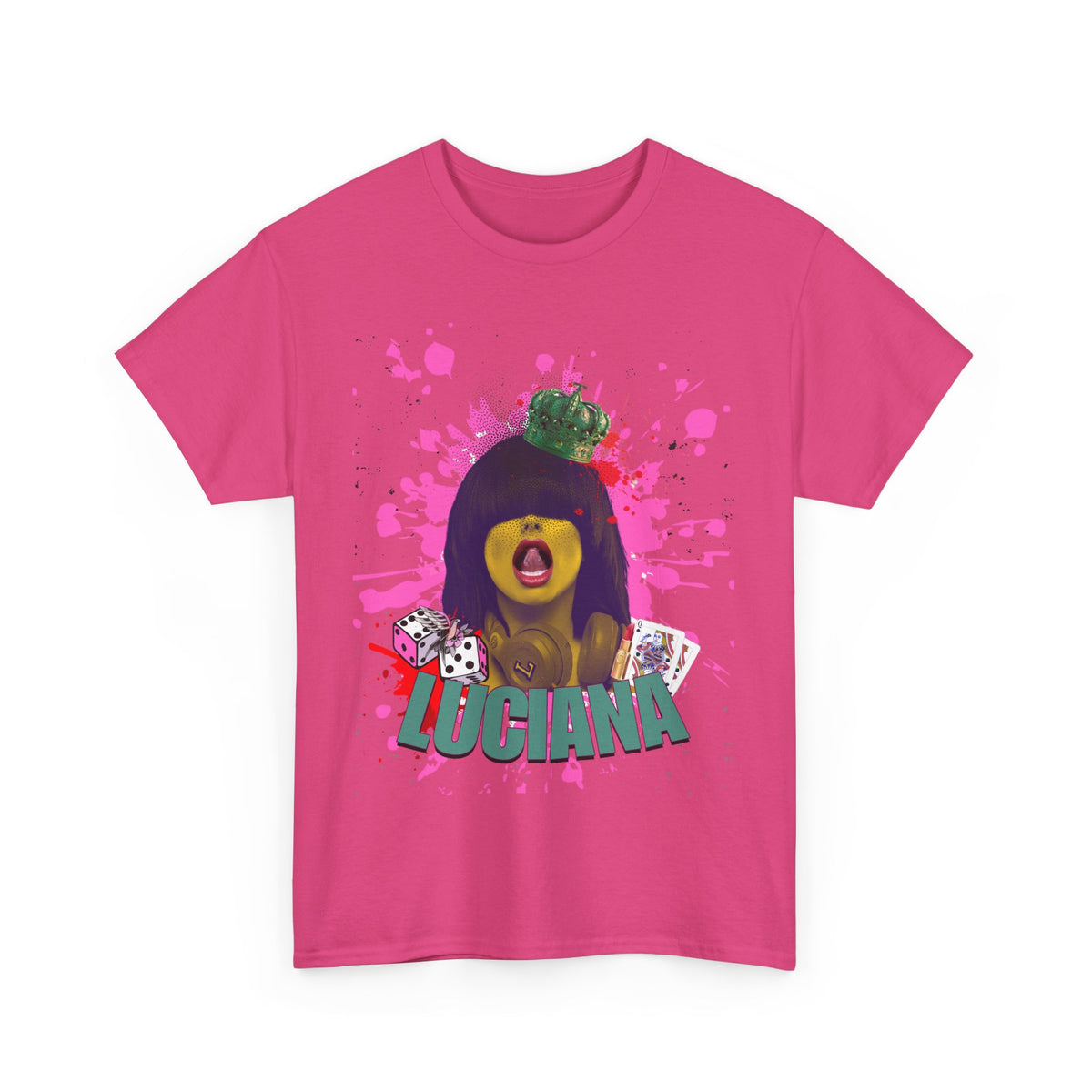 Luciana Graphic Unisex Heavy Cotton Tee - Fun and Playful Design