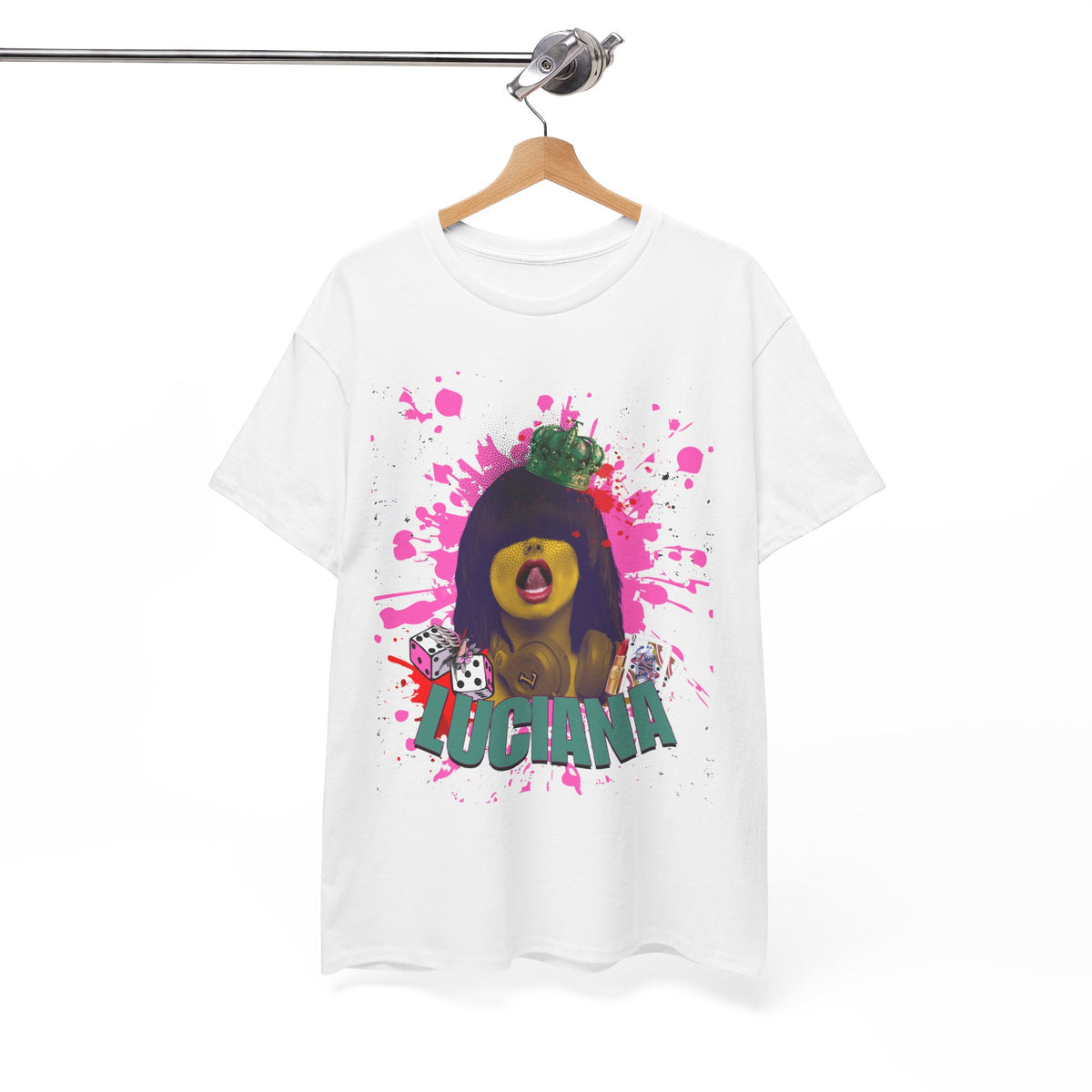 Luciana Graphic Unisex Heavy Cotton Tee - Fun and Playful Design