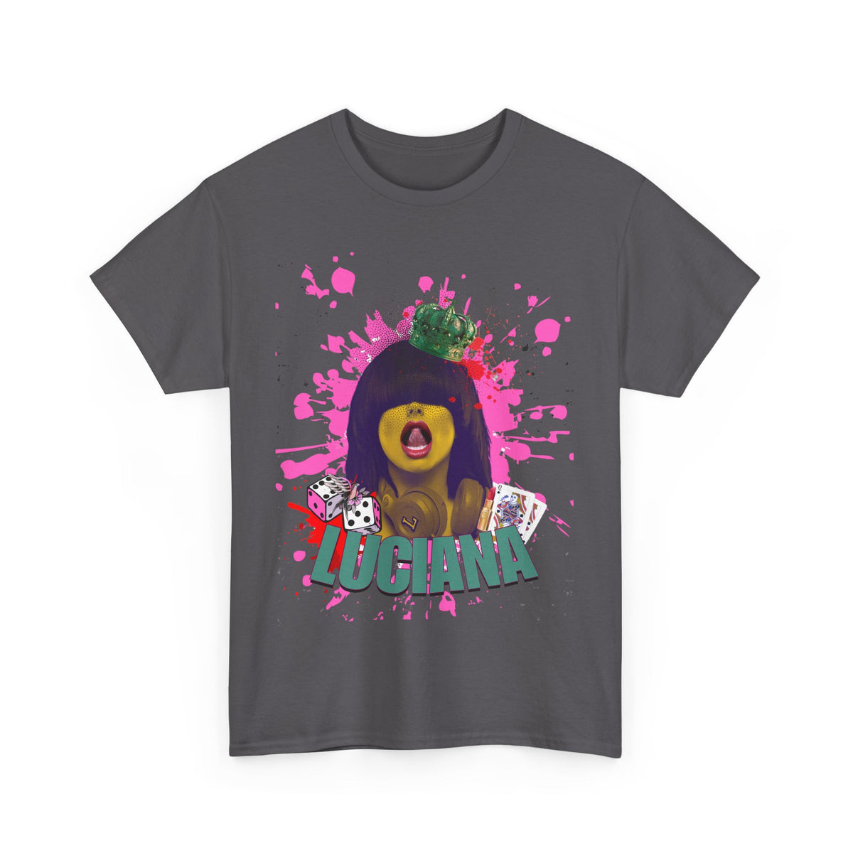 Luciana Graphic Unisex Heavy Cotton Tee - Fun and Playful Design