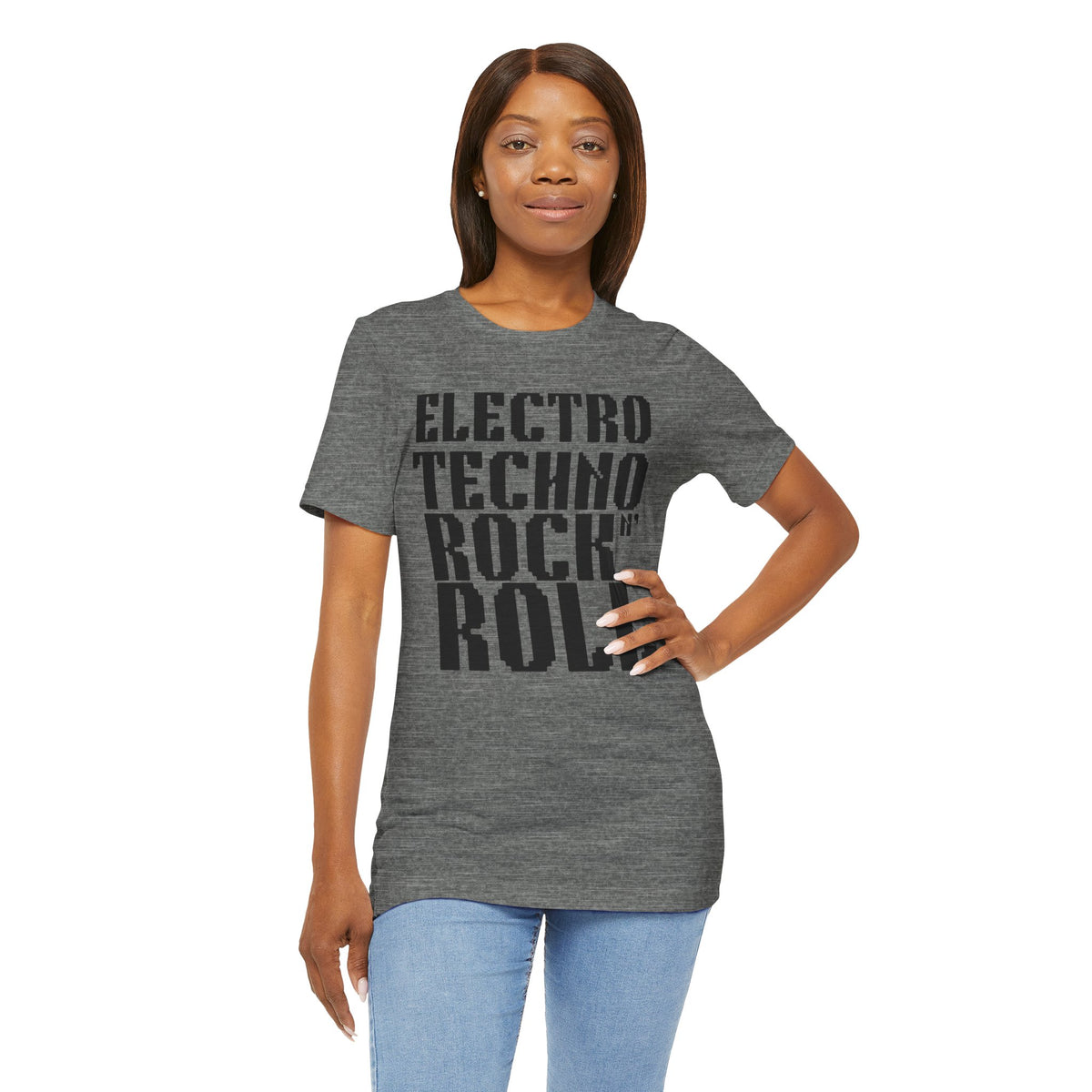 Electro Techno Rock n' Roll Unisex Jersey Short Sleeve Tee