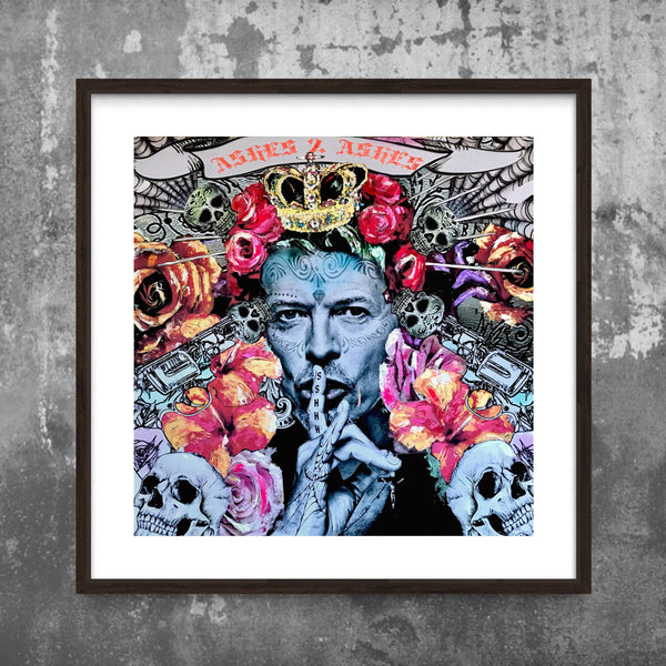Bowie Framed  Art By Luciana